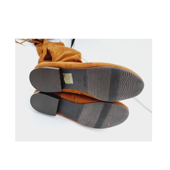 Dream Pairs Pauline Camel flat over knee high boots 9 - Picture 8 of 9